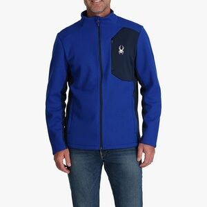 Spyder Mens Spyder Bandit Hybrid Full Zip Fleece